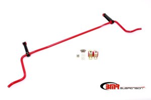 Ford Mustang Sway Bar Kit - Rear - BMR Suspension - Solid 22mm - Red - `05-`10